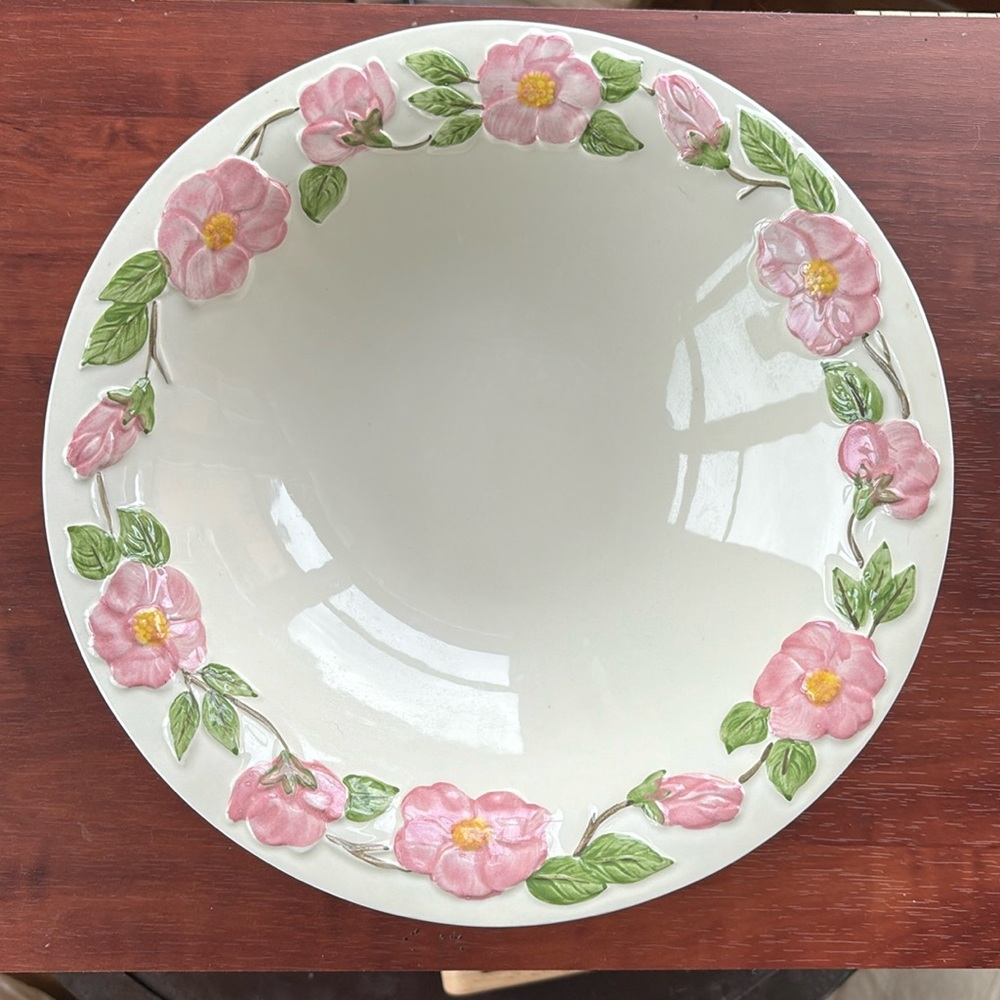 Large Vintage Franciscan Desert Rose Bowl